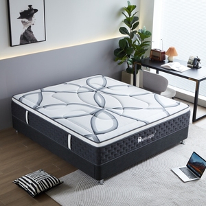 Meubles d'hôtel <span class=keywords><strong>Lit</strong></span> Queen Size de haute qualité avec cadre et matelas en mousse à mémoire de forme 12 pouces Matelas compressé <span class=keywords><strong>sous</strong></span> <span class=keywords><strong>vide</strong></span> - Product Image 3
