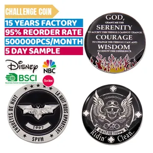 Wholesaler Design Metal Crafts Challenge Coin Custom Logo Engraving Blank Enamel Rare Souvenir Coin Holder