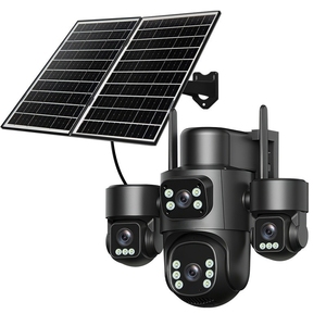 Four Lens Solar Outdoor PTZ <b>Security</b> <b>Camera</b> Smart Dual <b>Light</b> Night Vision Two Way Audio WiFi Surveillance CCTV <b>Camera</b> - Product Image 1