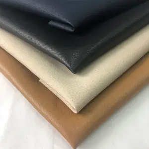 Tissu en cuir synthétique PU avec support enduit pour doublure de chaussures personnalisée