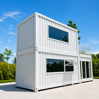 Maison conteneur démontable à assemblage rapide de 20 pieds, préfabriquée en kit, modulaire, petite maison pour bureau, dortoir, clinique, certifiée CE