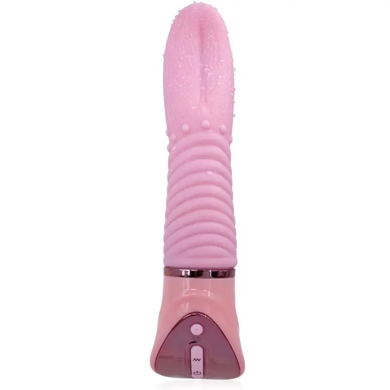 Delove Adult Sex Toy Female Vagina Sucker Heating Tongue Licker Wand Massage Clitoris Stimulation Pleasure Vibrator