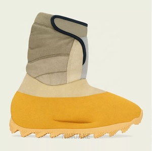 Nueva moda hombres diseñador nieve hombres amarillo Tan Knit <span class=keywords><strong>RNR</strong></span> BT azufre tamaño 9 Runner Boot - Product Image 1