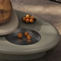 Muebles Modernos para Sala de Estar, Mesa de Centro, Juego de Mesa de Café de Lujo Nórdico, Mesa de Centro Simple e Irregular para el Hogar