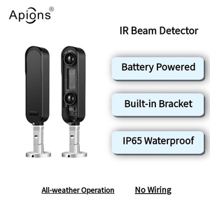 Detector Infrarrojo de Dos Haces ABF2-30, Versión Inalámbrica de 30M, Batería de 8500mAh, IP65, con Soporte de Montaje Metálico - Product Image 5
