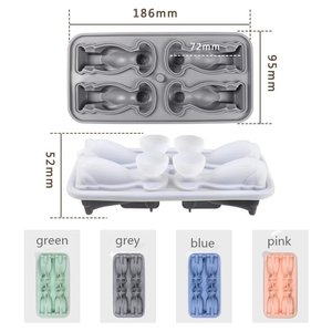 3D dễ thương động vật 4 khoang mèo những người yêu thích chọn Silicone <span class=keywords><strong>Ice</strong></span> Cube khay sáng tạo <span class=keywords><strong>Ice</strong></span> Khuôn Silicone <span class=keywords><strong>Ice</strong></span> khuôn cho bữa tiệc mùa hè whisky - Product Image 5