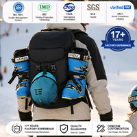 Sac à dos de ski pour sports d'hiver 46x31x28cm en nylon jacquard multi-compartiments pour voyage de ski, entraînement, extérieur, vente en gros, logo personnalisé GRS