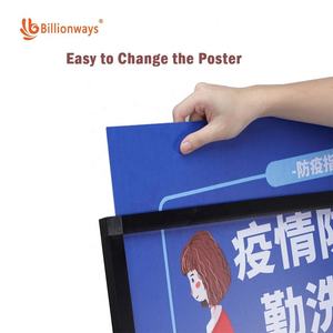 Soporte de exhibición de póster de aluminio resistente al viento para exteriores, señal de pavimento de 70x100 - Product Image 4