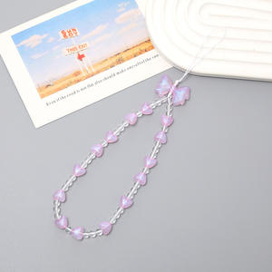 Mode coloré téléphone portable chaîne acrylique arc rond perlé téléphone bracelet pour femmes filles coque de téléphone chaîne <span class=keywords><strong>bijoux</strong></span> cadeau - Product Image 5