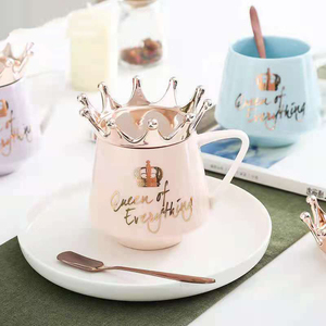 Cốc Cà Phê Bán Chạy Vương Miện Cốc Gốm Nữ Hoàng Mọi Thứ Hàng Mới Về Quà Tặng Cô Gái Đơn Giản - Product Image 4