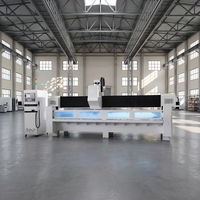 Centre d'usinage CNC pour comptoirs en quartz, polissage des bords, machine de gravure sur pierre contrôlée par PLC, granit, marbre, marque JK, 3100x1600mm