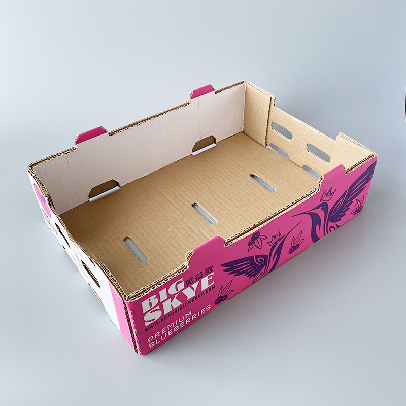 Custom Cherry Fruit Ventilated Stackable Packaging