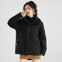 Veste coupe-vent à capuche pour femmes et hommes, 3 en 1, deux pièces, respirante, coupe-vent, imperméable, pour la randonnée et le camping