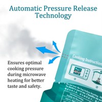 Four à micro-ondes personnalisé sac de cuisson à la vapeur haute température ventilation cornue pochette résistant à la chaleur sac d'emballage alimentaire réutilisable