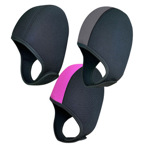 Bonnet de bain unisexe en néoprène de 2,5 mm, protection des oreilles, couleurs mélangées, pour la natation, la plongée et le snorkeling en hiver - Product Image 3