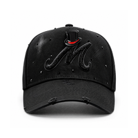 Casquettes de baseball G5 originales en gros, visière incurvée, broderie strass, Baez X Shifu Gorras, chapeaux de luxe en cristal Beard Mz