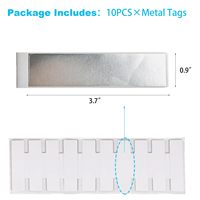 Étiquette RFID UHF anti-métal U8, bande EPC GEN2 ISO18000-6C Ucode 8, étiquette de suivi d'actifs scannable pour entrepôt, usine et équipement de patrouille