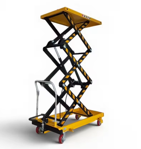 Small Mini Movable Lift Scissor Platform 2m 350kg 500kg <strong>Hydraulic</strong> <strong>Lifter</strong> <strong>Hand</strong> Manual Lift Table - Product Image 5