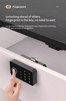 Tuya sans fil Smart APP numérique biométrique empreinte digitale serrure d'armoire pour armoires de gymnastique en alliage d'aluminium meubles armoire serrures