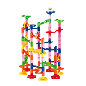 Juego de bloques de construcción, juguetes educativos, pista de carreras de canicas, juguetes para niños, ensamblaje de rompecabezas DIY, laberinto, trackball, bloque de construcción - Product Image 2