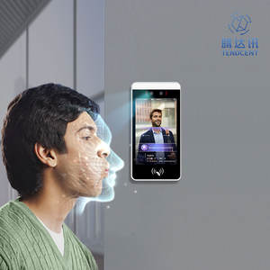Système de contrôle d'accès biométrique Tendcent 8 pouces avec reconnaissance faciale et NFC, mesure de température, prise en charge du réseau Wi-Fi - Product Image 1