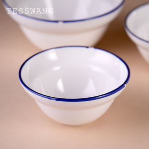 Cuenco de sopa de cerámica lindo y fresco <span class=keywords><strong>Insa</strong></span>, juego de vajilla portátil y reutilizable, vajilla ecológica - Product Image 4