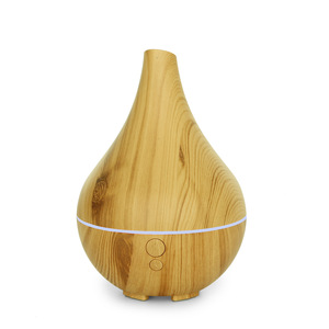 Diffuseur d'arômes à grain de bois JCSY-308, humidificateur de bureau ultrasonique de 180ml avec lumières colorées pour la maison et le bureau - Product Image 1