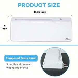 Alta calidad conveniente y práctico soporte para tableta de teléfono móvil pizarra de escritorio de vidrio blanco - Product Image 6