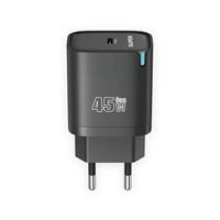 Chargeur rapide USB-C 45W avec prise EU/US, chargeur rapide USB Type-C PD, adaptateur de voyage USB-C 45W pour téléphone portable