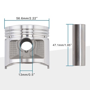 Goofit 56.5mm <span class=keywords><strong>Piston</strong></span> lắp ráp <span class=keywords><strong>kit</strong></span> thay thế cho <span class=keywords><strong>cg125</strong></span> CB125 xl125 ct125 SL125 tl125 cl125 Lifan zongshen 125 động cơ - Product Image 2