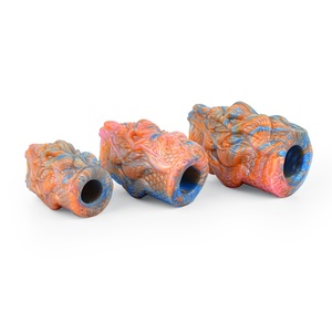 NNSX Multi Color Dragon Hollow <b>Dildo</b> Penis Sheath Flexible Cock Extender Sleeve Men's Enlargement Sex Toys Penis Extender - Product Image 4
