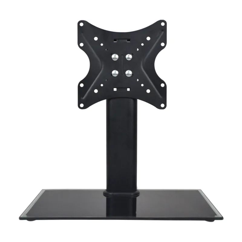 Screen holder Heavy Duty Base Tempered Glass Universal rack TV Stand Base