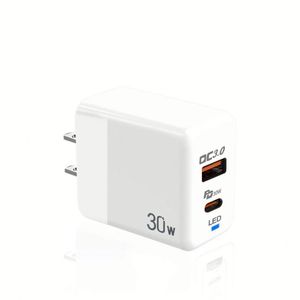 Cargador Rápido USB de 30W A+C, Cargador de Pared con QC3.0 Tipo C para Teléfonos Inteligentes - Product Image 4