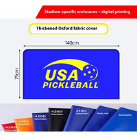Valla de Protección para Cancha de Pickleball con Logotipo Personalizado y Patrón a Medida, Modular, Portátil, de Tela Engrosada, Profesional