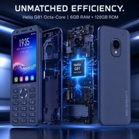 Teléfono Kosher con Botones, Octa Core Helio G81, Pantalla HD de 3.54 Pulgadas, 4G LTE, Doble SIM, Android 14, Carga Rápida, NFC, Batería de Larga Duración, Llamadas y Mensajes
