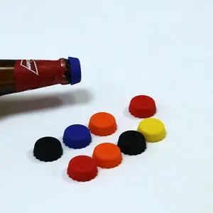 Özelleştirilmiş kişiselleştirilmiş kırılmaz Bar aksesuarları silikon şarap şişesi stoper