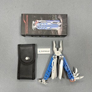 Nueva Llegada EDC Alicates Multifuncionales Plegados con Cuchillo Sierra Lima Tijera Ferro Varilla Fina Multiherramienta con Extractor de Clavos Extendido - Product Image 2