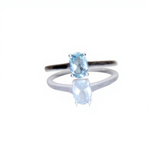 Trade Assurance 925 Silver Zircon Oval Cut Channel Setting Fancy Rose Gold Plated Handmade Third Party Certified Trendy <b>Ring</b> - Product Image 1