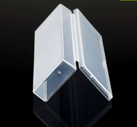 Boîte en plastique PP translucide avec couvercle à clip, boîte de rangement et d'emballage multi-usages pour l'emballage de petites pièces