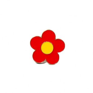 Pin de solapa de esmalte suave promocional personalizado con diseño de girasol, artesanía metálica para flores, pin de esmalte personalizado - Product Image 2