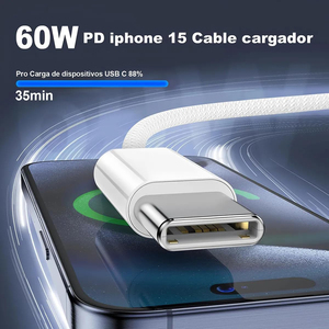 อะแดปเตอร์แปลงไฟ USB C 20W จากโรงงานโดยตรง ชุดสายชาร์จ Type C to C แบบแพ็คใหญ่ สำหรับ iPhone 15 16 17 Plus Ultra ทุกรุ่น - Product Image 1