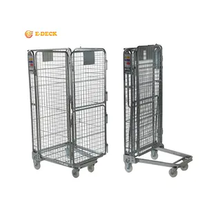 Hot bán tùy chỉnh kho hàng hóa thép 4 mặt a-khung nestable CuộN container