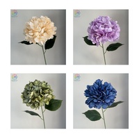 Ornement floral artificiel en soie d'hortensia dense arc-en-ciel à 90 têtes, tendance, pour centre de table de mariage, livraison rapide ZZLTY