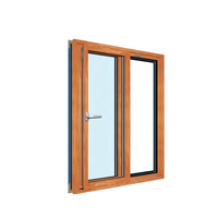 Ventana Corredera Horizontal de Aluminio con Certificación CE Estándar Europeo, Doble Acristalamiento, Vidrio Templado, Ventanas de Aluminio para el Hogar