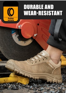 JIANKUN Chaussures <span class=keywords><strong>de</strong></span> sécurité confortables en cuir microfibre résistant à l'usure avec embout en acier Chaussures <span class=keywords><strong>de</strong></span> sécurité industrielles pour hommes femmes prix bon marché - Product Image 5