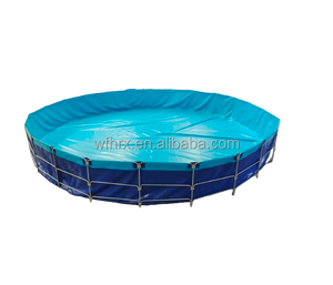 Couleur personnalisable 2m-équipement d'aquiculture de stockage durable rectangulaire de PVC de HDPE d'<span class=keywords><strong>aquarium</strong></span> - Product Image 4