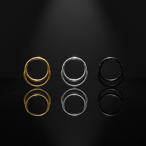 <span class=keywords><strong>Piercing</strong></span> de <span class=keywords><strong>Nariz</strong></span> de Acero Quirúrgico con Diseño Nuevo 2026, Aro de <span class=keywords><strong>Nariz</strong></span> <span class=keywords><strong>Doble</strong></span> para Septum, Joyería de Moda para Mujeres y Hombres - Product Image 6