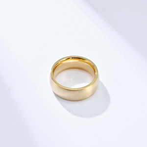 yunnique niche minimalist 8mm plain band matte <b>titanium</b> steel <b>ring</b>, a versatile everyday accessory for men. - Product Image 2