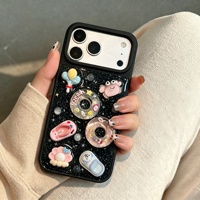 Coque de téléphone portable antichoc à protection intégrale, compatible avec les modèles 18/17/16/15 X, motif dessin animé, design époxy, pour l'été et la natation