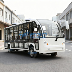 Autobús Eléctrico Urbano de 17 Plazas con Certificación CE para Tours, Vehículo Cómodo para Recorridos Turísticos con Motor - Product Image 4